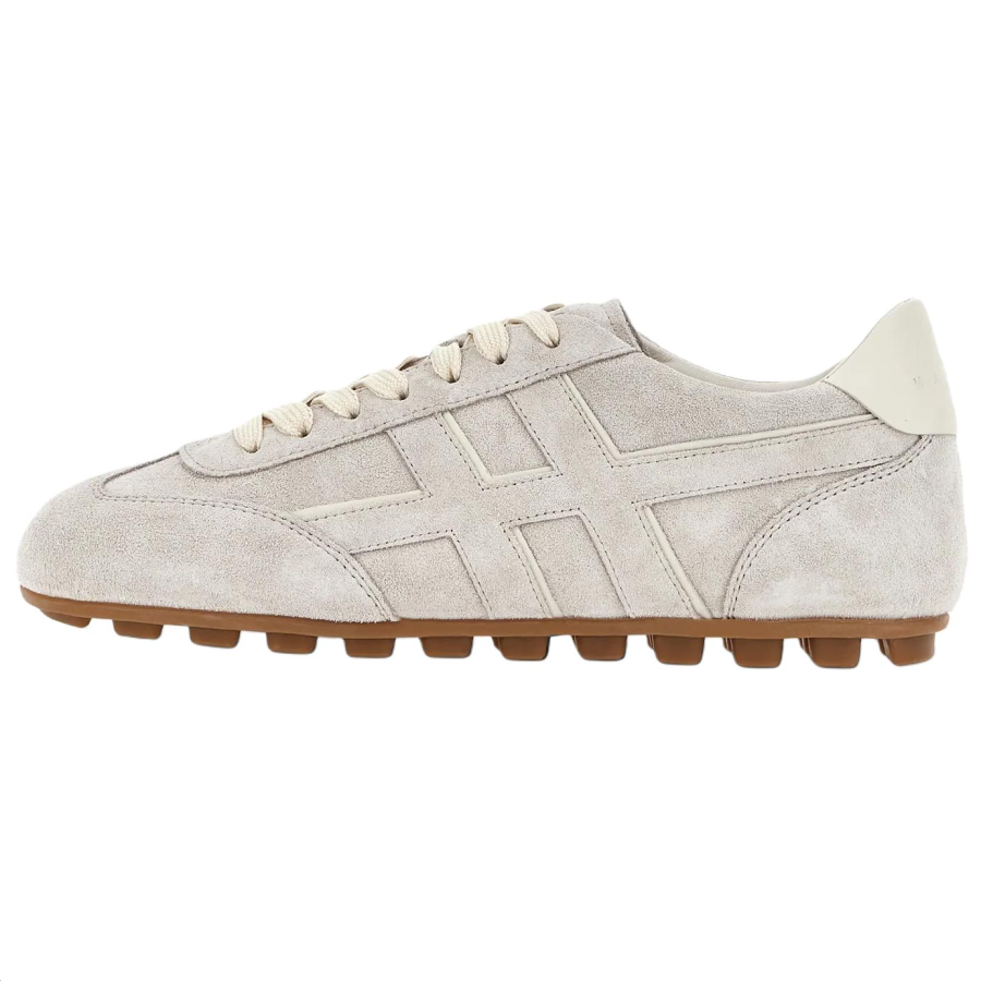 HOGAN Olympia Leather, Suede Low top Casual Shoes Women's Gray