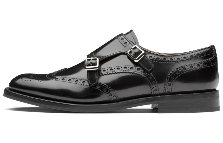 CHURCH'S Binder Leather Casual Shoes Women's Black