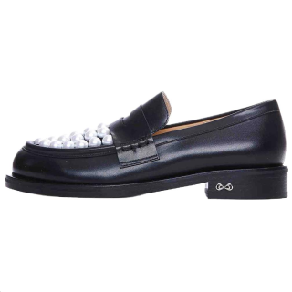 MACH & MACH Calfskin Casual Shoes Women's Black