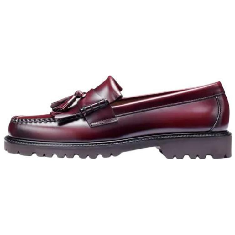 G.H. Bass & Co. Layton Lug Leather Loafers Men's Burgundy