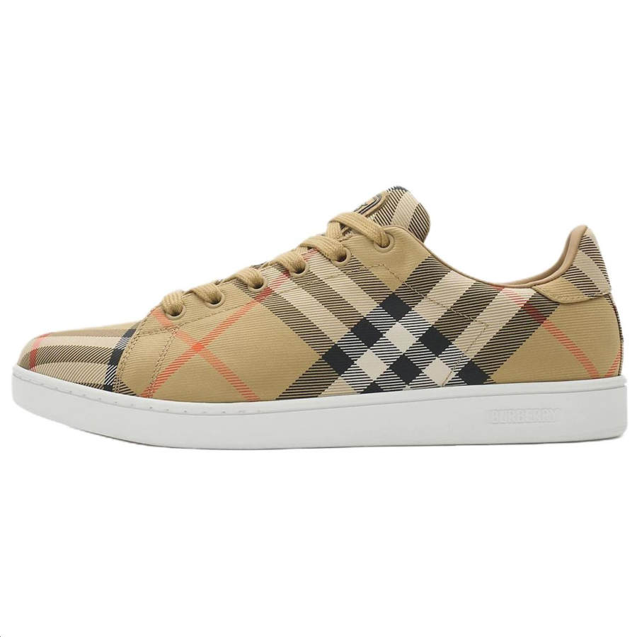 Burberry Set Low top Skateboard Shoes Women's Sandy Beige
