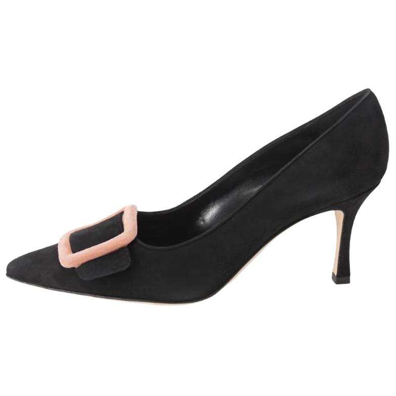 MANOLO BLAHNIK Slim Heel High Heels 7cm Women's Black