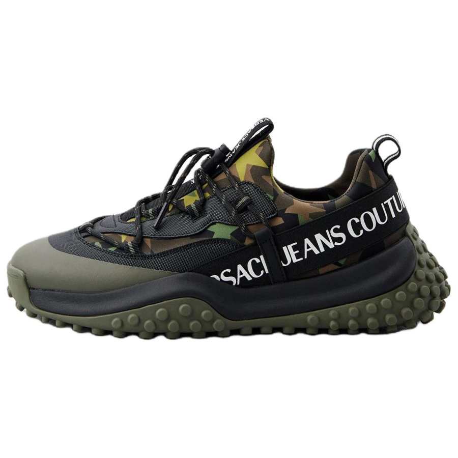VERSACE JEANS COUTURE Low top Casual Shoes Men's Green