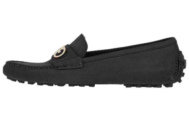 Ferragamo FERRAGAMO Double Gancini Suede Loafers