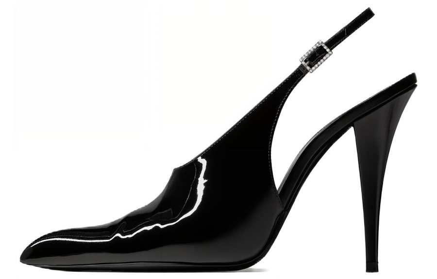 SAINT LAURENT SAINT LAURENT Raven Pointed Toe Slingback Pumps