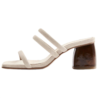 ALOHAS Slide Slippers 7cm Women's Beige