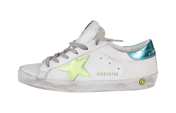 Golden Goose Super Star Low top Kids' Skateboarding Shoes White Blue Kids'