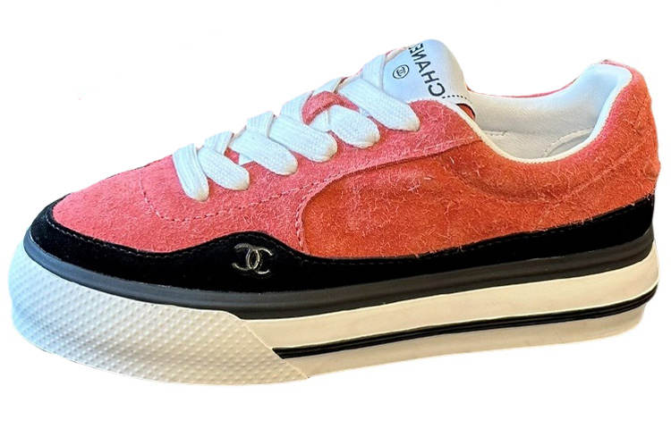 CHANEL Low top Skateboard Shoes Women's Pink
