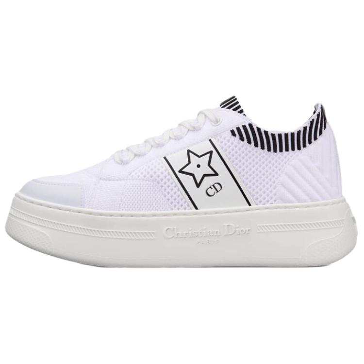 DIOR Star Low top Skateboard Shoes Women's White