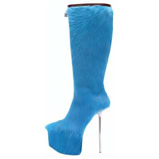GCDS Knee high Boots 19cm Women's Blue