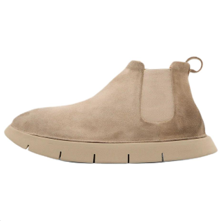 Marsèll Intagliata Leather Short Chelsea Boots 3cm Men's Camel