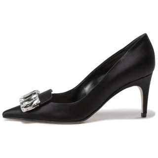SERGIO ROSSI Sr1 Leather Slim Heel High Heels 7.5cm Women's Black