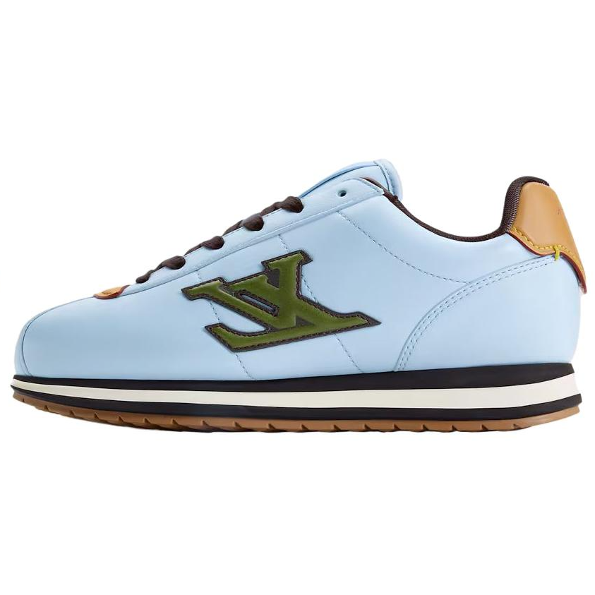 LOUIS VUITTON X Nigo Collaboration Buttersoft Cow Leather Low top Casual Shoes Men's Blue