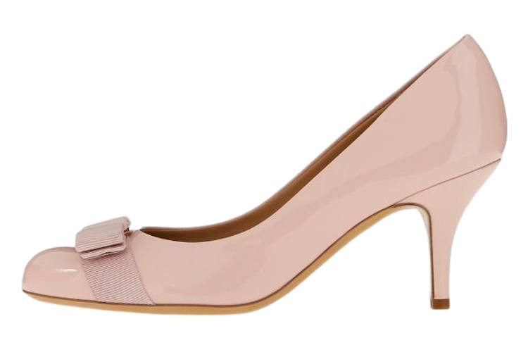 FERRAGAMO Vara High Heels Women's Light Pink Red
