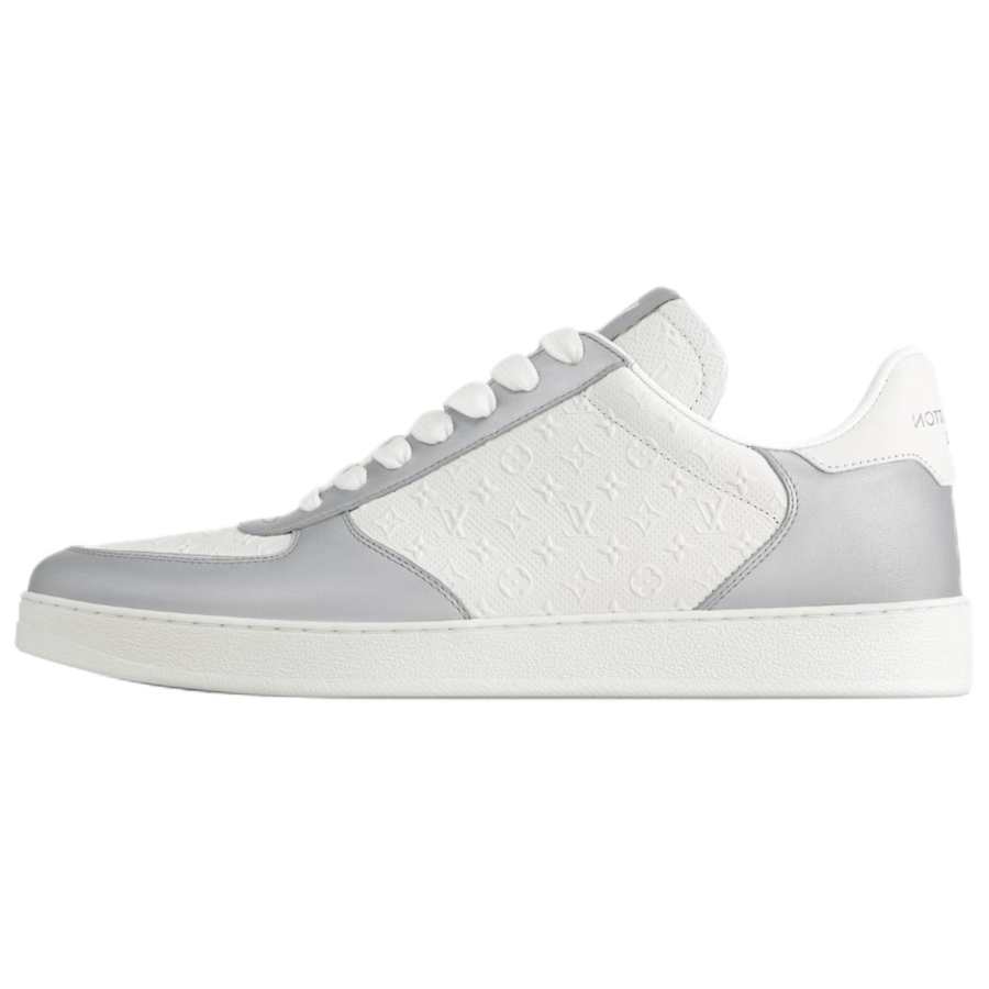 LOUIS VUITTON Rivoli Cow Leather Low top Skateboard Shoes Men's White