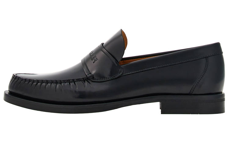 Ferragamo FERRAGAMO Logo-embossed Leather Loafers