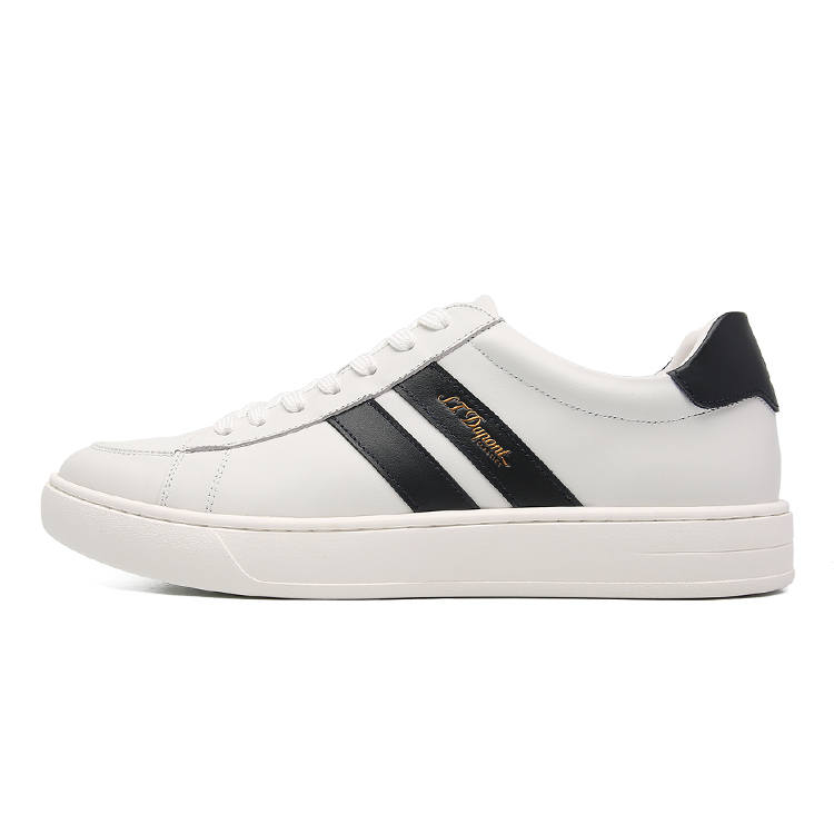 S.T.Dupont S. T.DUPONT Cow Leather Low top Skateboard Shoes Men's White