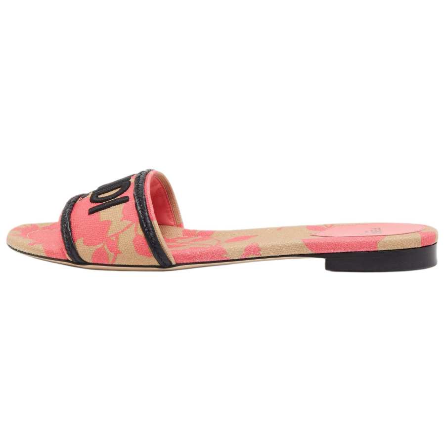 FENDI FENDI Embroidered-logo Slip-on Slides