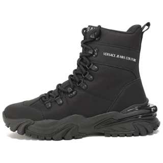 VERSACE JEANS COUTURE Fabric Ankle Boots Men's Black