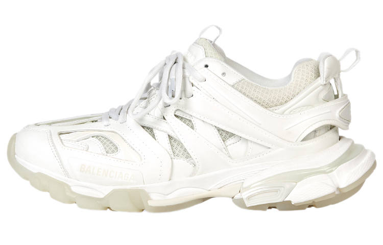 Balenciaga Track Mesh Comfortable Low top Chunky Sneakers Men's White