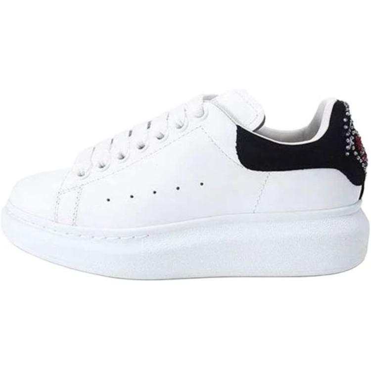 Alexander McQueen Oversized Low top Stylish Skateboarding Shoes White Black Kids'