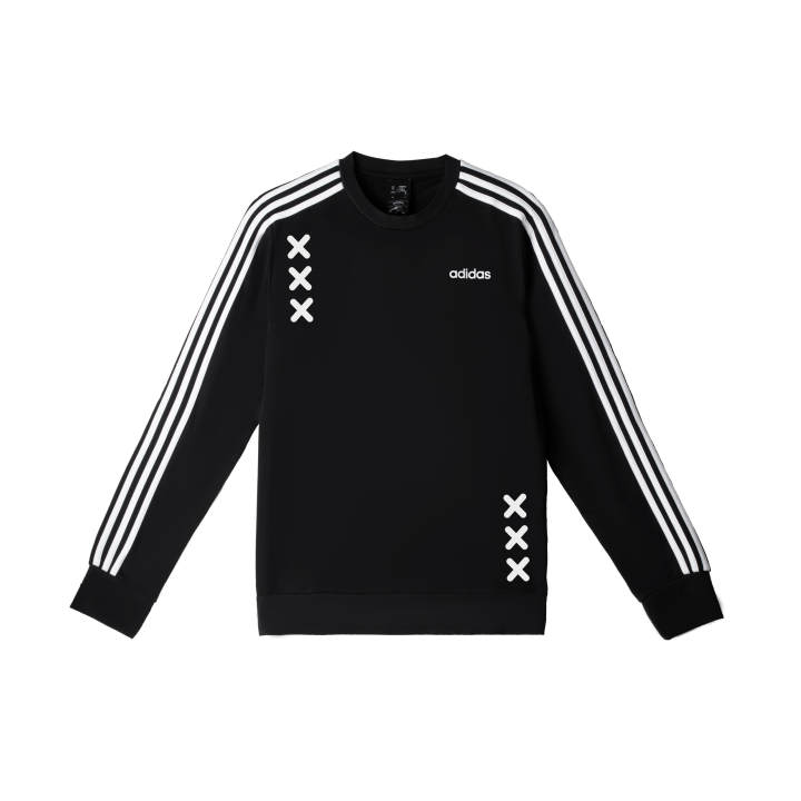 Adidas Adidas Sweatshirts Men's Black Crew Neck Moderate
