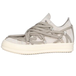 RICK OWENS/RO Megalace Low top Skateboard Shoes Women's Gray