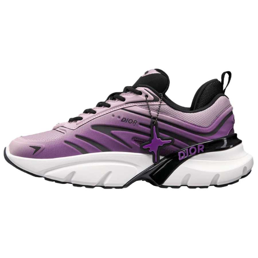 DIOR B44 Fabric Low top Casual Shoes Men's Purple Limited Edition Numbered Edition