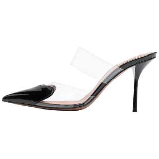 Alaia Closed Toe Slippers 9cm Women's Black