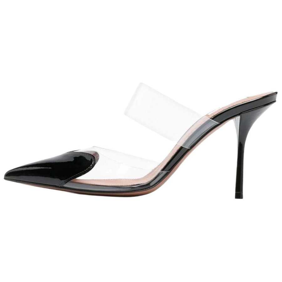 Alaia Closed Toe Slippers 9cm Women's Black