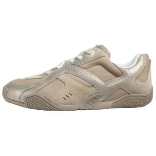 VERSACE Galaxia Cow Leather Low top Casual Shoes Women's Beige