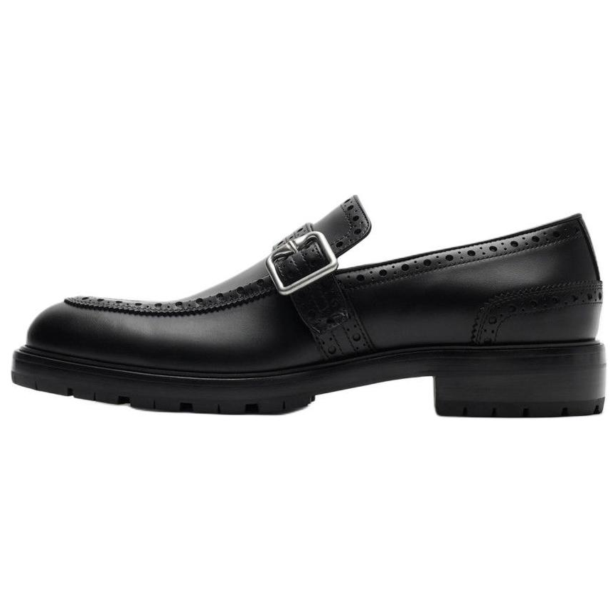 Burberry Soho Leather Loafers Men's Black