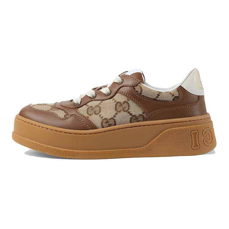 GUCCI Kids GG-canvas Leather Sneakers