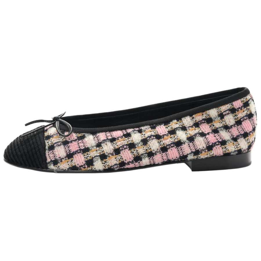 CHANEL Casual Shoes Women's Pink Black