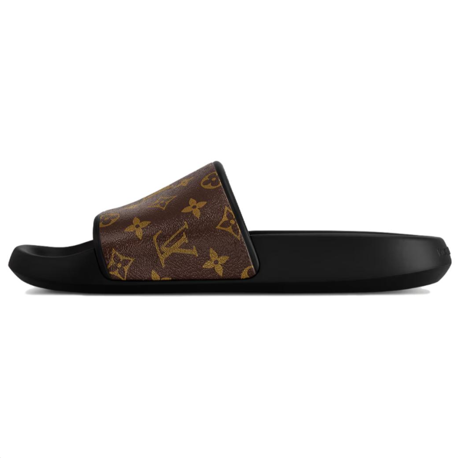 LOUIS VUITTON LOUIS VUITTON Waterfront Slide Slippers Men's Brown