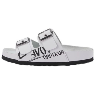 LOVE MOSCHINO Slide Slippers Women's White
