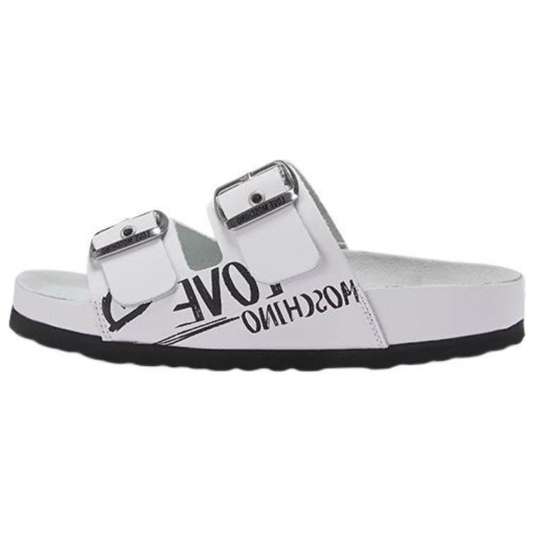 LOVE MOSCHINO Slide Slippers Women's White