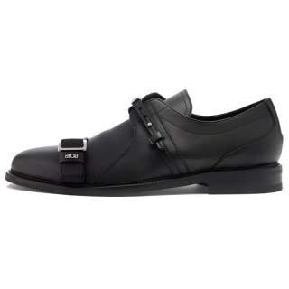 GCDS Logo-lettering Leather Derby Shoes