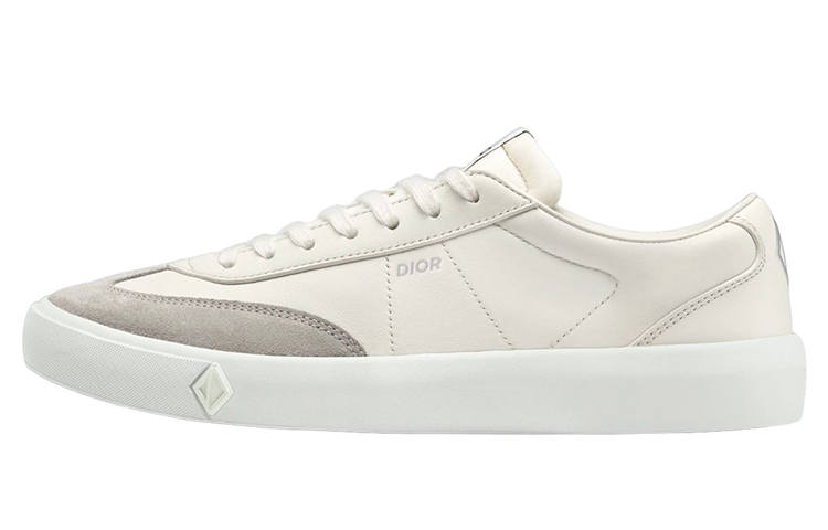 DIOR B101 Leather Stylish Skateboarding Shoes Men's Cream White