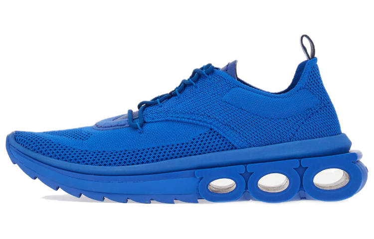FERRAGAMO Fabric Sports Casual Shoes Men's Blue