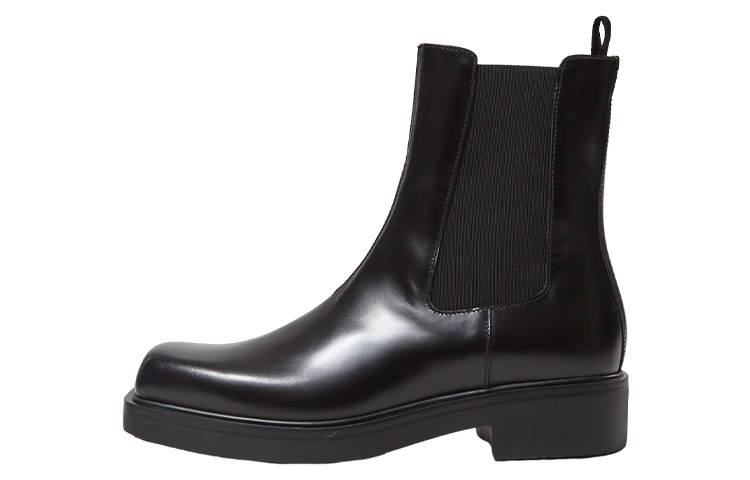 PRADA PRADA Short Chelsea Boots Men's Black