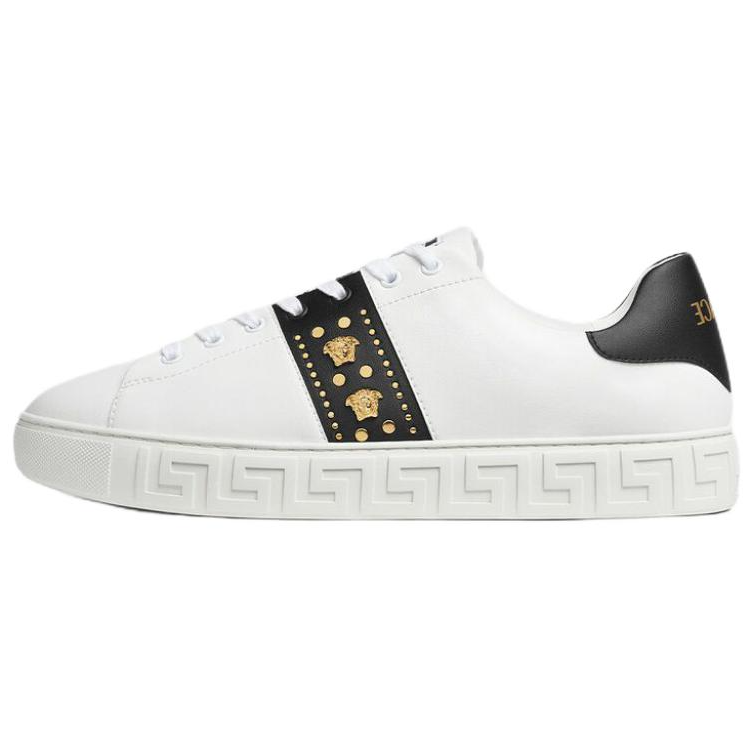 VERSACE VERSACE Greca Low top Skateboard Shoes Men's White