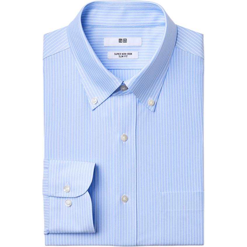 UNIQLO Shirts Men's Sky Blue Moderate