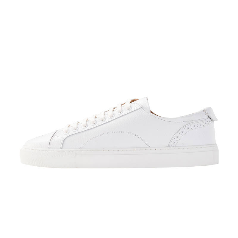 BARKER Top Grain Cow Leather Low top Stylish Skateboarding Shoes Men's