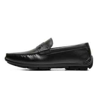 S.T.Dupont S. T.DUPONT Cow Leather Casual Shoes Men's Black/Coffee