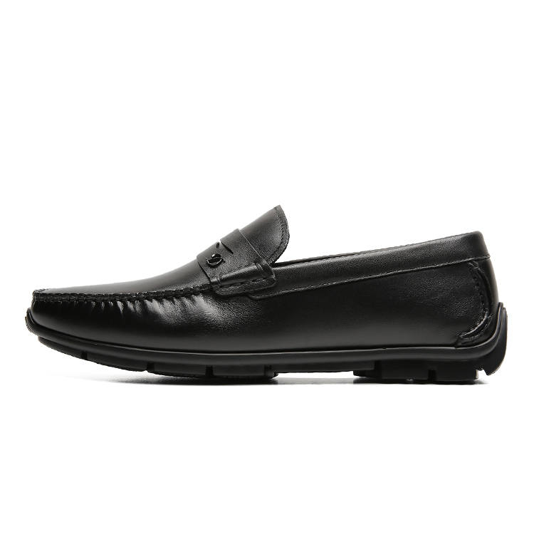 S.T.Dupont S. T.DUPONT Cow Leather Casual Shoes Men's Black/Coffee