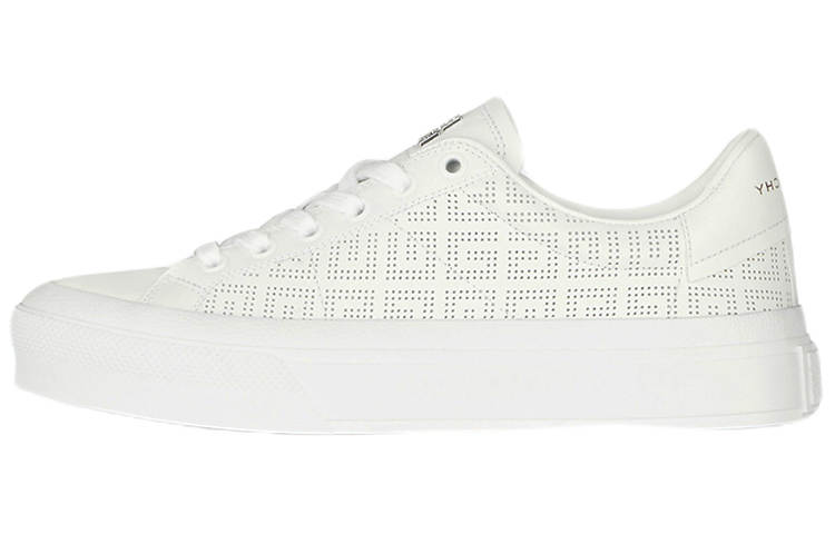 Givenchy Givenchy City In 4G White White Perforated Jacquard Women's