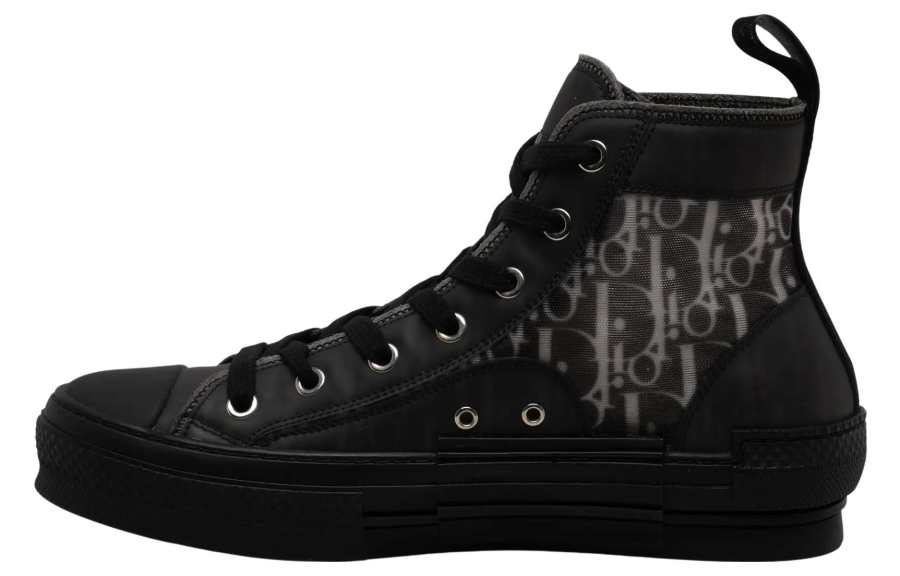 DIOR DIOR B23 High Top Canvas Oblique Black