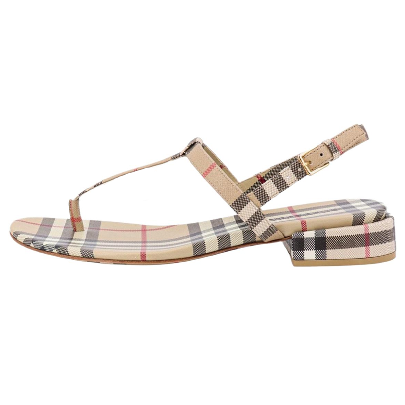 Burberry One Strap Sandals Women's Beige