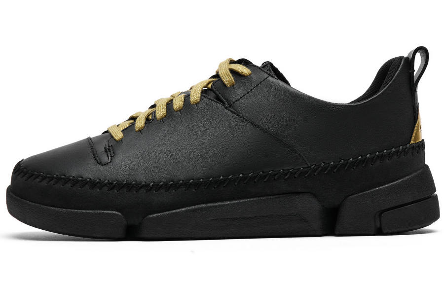 Clarks Low top Casual Shoes Men's Black Gold